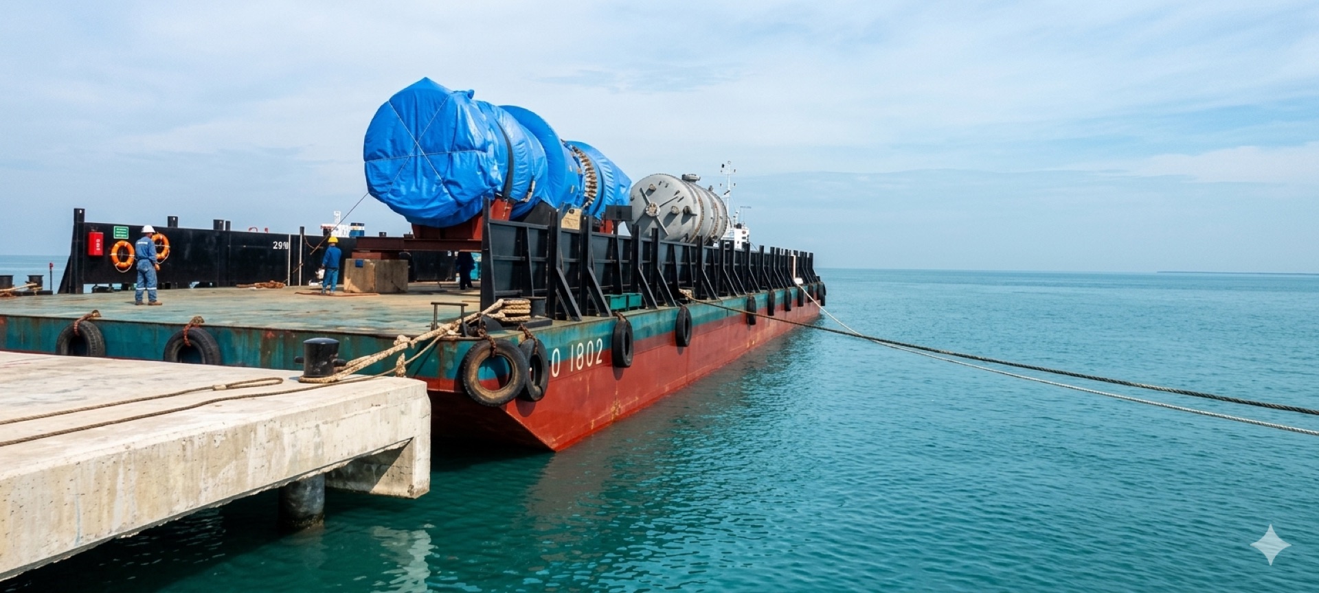 PT. OSCO UTAMA tug and barge in transit